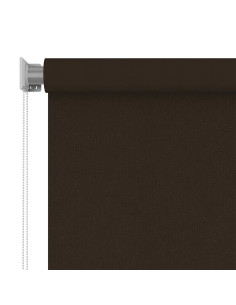 Tenda a Rullo per Esterni 100x230 cm Marrone HDPE 2