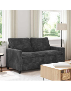 Divano Grigio Scuro 156 x 81 x 87,5 cm Poliestere
