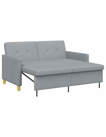 Divano Letto Estraibile Verde chiaro Tessuto