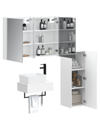 Set di mobili per il bagno 4 pcs Bianco