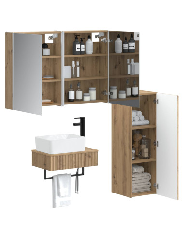 Set di mobili per il bagno 4 pcs Rovere Artigianale
