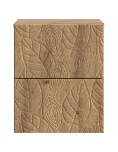 Mobiletto da notte a muro Rovere Artigianale 34,5 x 33 x 40 cm