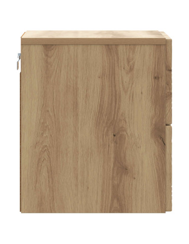 Mobiletto da notte a muro Rovere Artigianale 34,5 x 33 x 40 cm