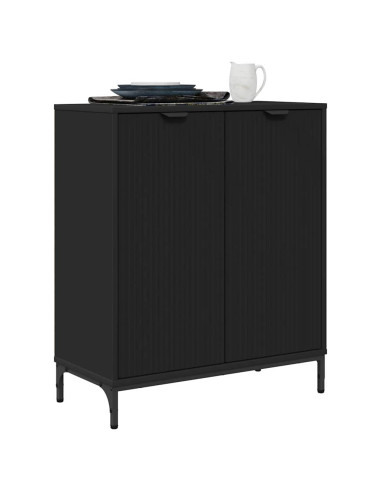 Credenza Nero 69,5 x 33 x 82 cm Legno multistrato