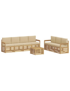 Set divani Legno di Acacia Massello 2