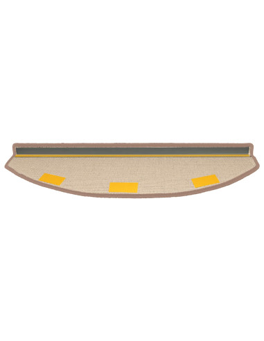 Tappetini per scale autoadesivi 15 pcs Marrone Chiaro