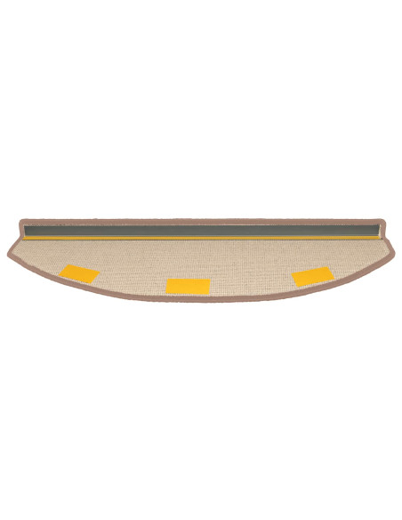 Tappetini per scale autoadesivi 15 pcs Marrone Chiaro