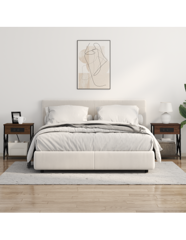 Armadio da Notte Rovere Marrone 41 x 31 x 51 cm