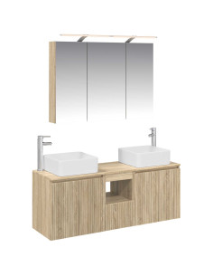 Set di Armadi da Bagno 4 pcs Rovere Sonoma 100 x 14,5 x 70 cm