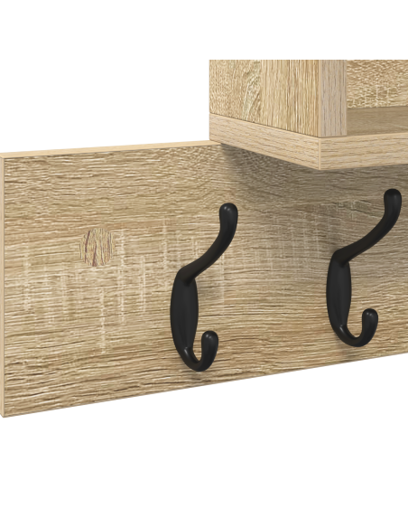 Appendiabiti a muro Rovere Sonoma 100 x 12 x 43,5 cm