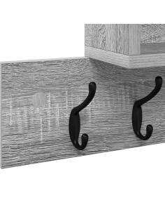 Appendiabiti a muro Grigio Sonoma 100 x 12 x 43,5 cm