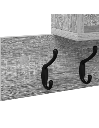 Appendiabiti a muro Grigio Sonoma 100 x 12 x 43,5 cm