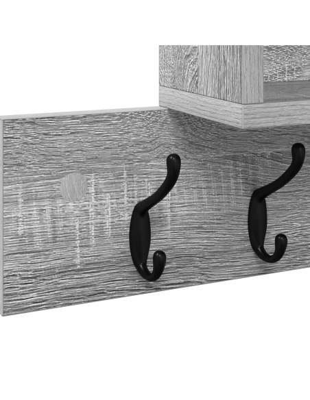 Appendiabiti a muro Grigio Sonoma 100 x 12 x 43,5 cm