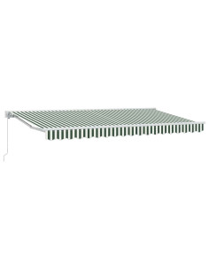 Struttura della tenda Verde e Bianco 400 x 200 cm 2