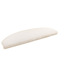 Tappetini per scale autoadesivi Semicircolare 15 pcs Bianco