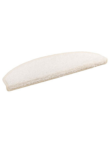 Tappetini per scale autoadesivi Semicircolare 15 pcs Bianco
