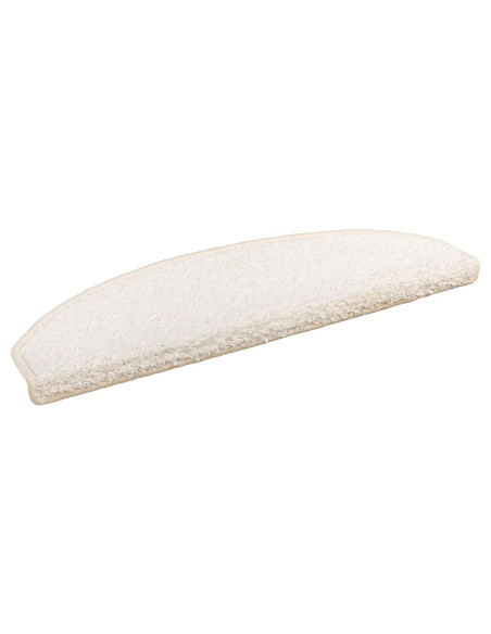Tappetini per scale autoadesivi Semicircolare 15 pcs Bianco