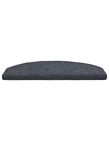 Tappetini per scale autoadesivi 15 pcs Grigio scuro e blu