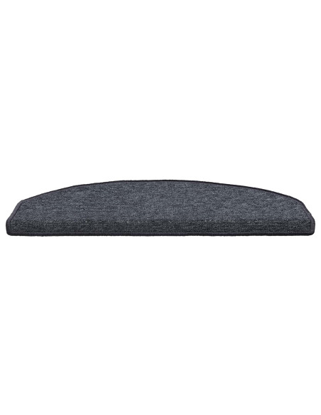 Tappetini per scale autoadesivi 15 pcs Grigio scuro e blu