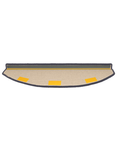 Tappetini per scale autoadesivi 15 pcs Grigio scuro e blu