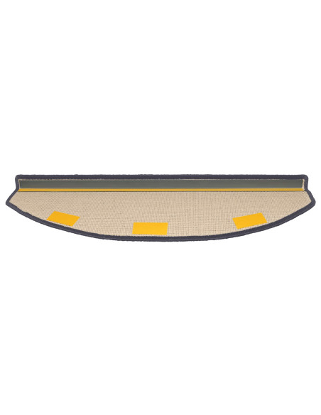 Tappetini per scale autoadesivi 15 pcs Grigio scuro e blu