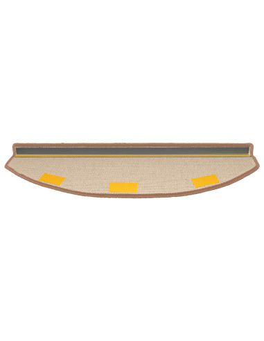 Tappetini per scale autoadesivi Semicircolare 15 pcs Marrone