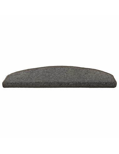 Tappetini per scale autoadesivi 15 pcs Grigio Scuro