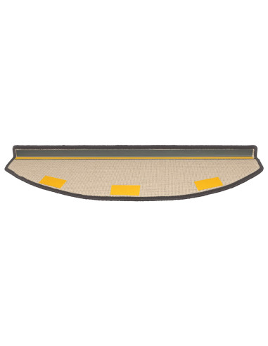 Tappetini per scale autoadesivi 15 pcs Grigio Scuro