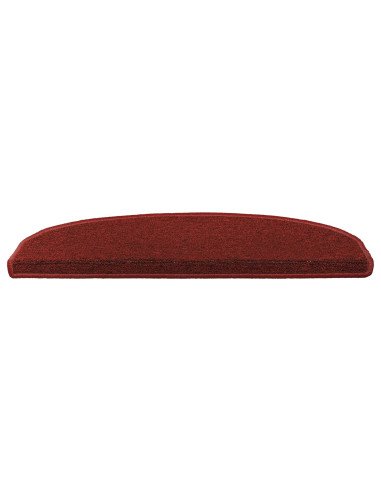 Tappetini per scale autoadesivi 15 pcs Rosso Bordeaux
