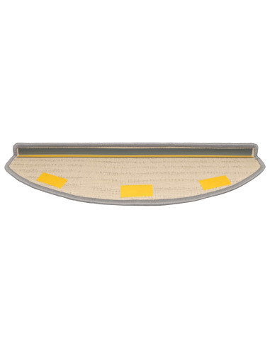 Tappetini per scale autoadesivi Semicircolare 15 pcs Grigio