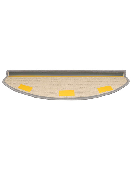 Tappetini per scale autoadesivi Semicircolare 15 pcs Grigio