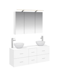 Set di mobili per il bagno 4 pcs Bianco