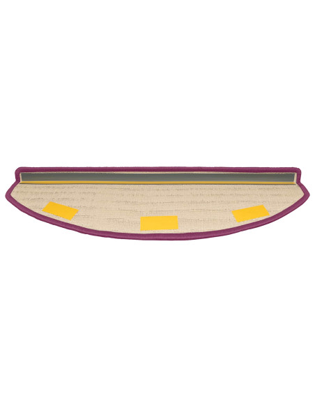 Tappetini per scale autoadesivi 15 pcs Viola 80 x 24,5 x 3,5 cm