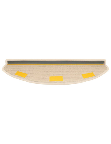 Tappetini per scale autoadesivi Semicircolare 15 pcs Bianco