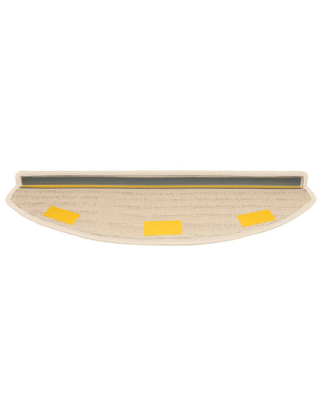 Tappetini per scale autoadesivi Semicircolare 15 pcs Bianco