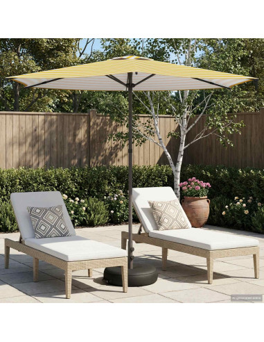 Ombrello da giardino 270 x 270 cm Poliestere Rettangolare
