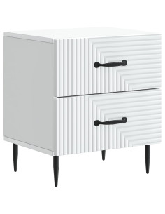 Armadio da Notte con cassetto Bianco 43 x 34,5 x 47,5 cm