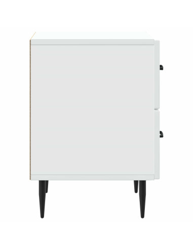 Armadio da Notte con cassetto Bianco 43 x 34,5 x 47,5 cm