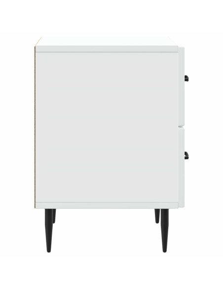 Armadio da Notte con cassetto Bianco 43 x 34,5 x 47,5 cm