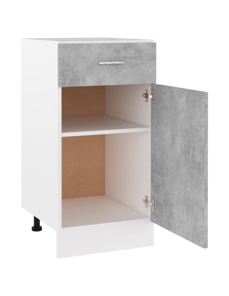 Armadio Inferiore Cassetto Grigio Cemento 40x46x81,5Multistrato