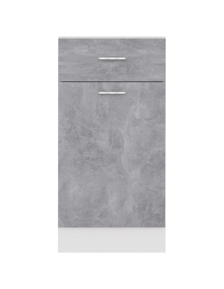 Armadio Inferiore Cassetto Grigio Cemento 40x46x81,5Multistrato
