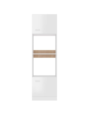 Mobile Microonde “Lyon” Bianco Lucido 60x57x207 cm