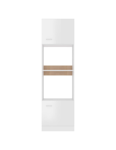 Mobile Microonde “Lyon” Bianco Lucido 60x57x207 cm