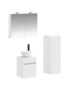 Set di mobili per il bagno 4 pcs Bianco