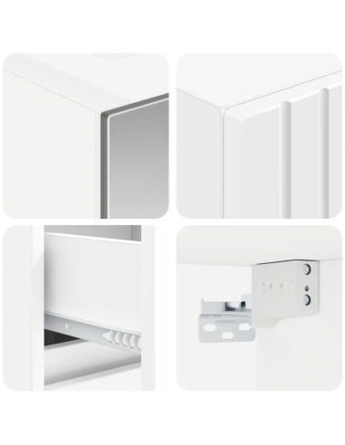 Set di mobili per il bagno 4 pcs Bianco