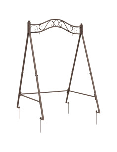 Telaio per Altalena Marrone Antico 113 x 121,5 x 168 cm Acciaio 2