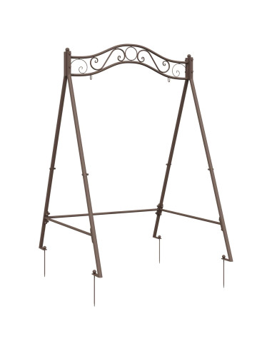 Telaio per Altalena Marrone Antico 113 x 121,5 x 168 cm Acciaio