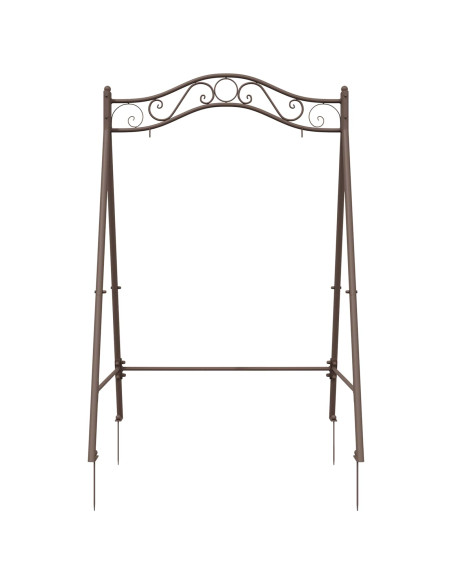 Telaio per Altalena Marrone Antico 113 x 121,5 x 168 cm Acciaio