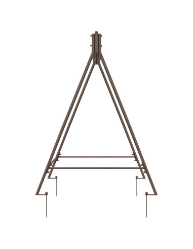 Telaio per Altalena Marrone Antico 113 x 121,5 x 168 cm Acciaio