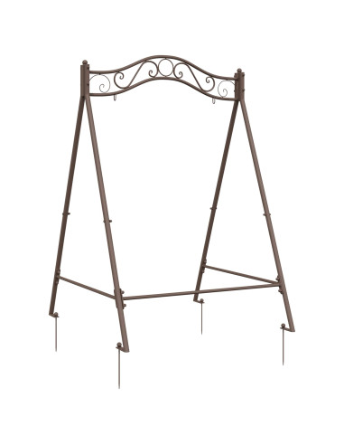 Telaio per Altalena Marrone Antico 113 x 121,5 x 168 cm Acciaio